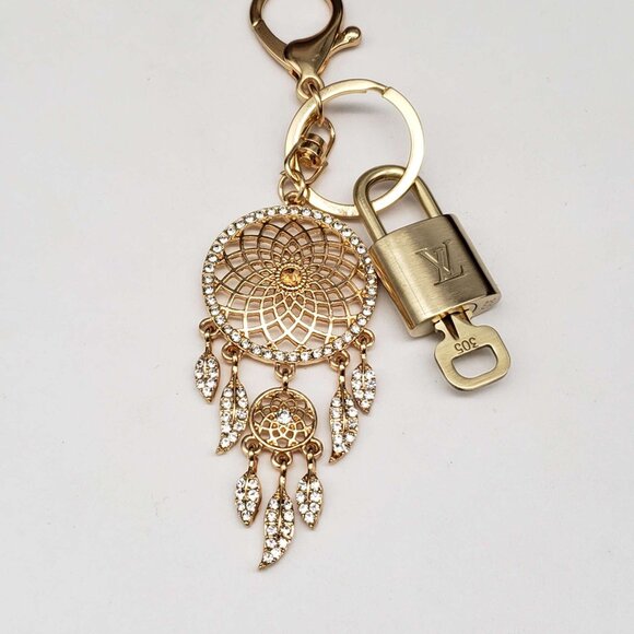 Authentic Louis Vuitton Lock & Key with unbranded Bagcharm, Keycharm, Keychain - Picture 4 of 7